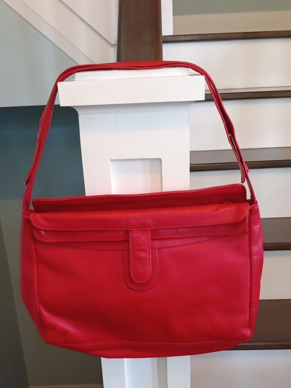 + Russell & Bromley Red Leather Shoulder Bag